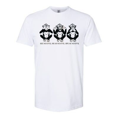 The three wise monkeys Softstyle® CVC T-Shirt