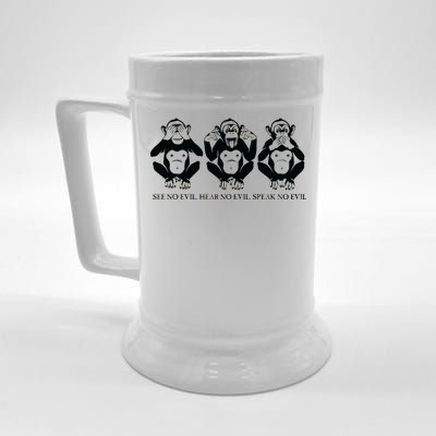 The three wise monkeys Beer Stein