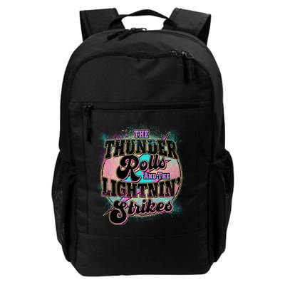 The Thunder Rolls And The Lightning Strikes Backpack