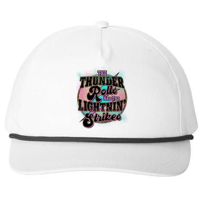 The Thunder Rolls And The Lightning Strikes Snapback Five-Panel Rope Hat