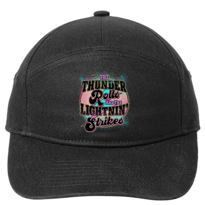 The Thunder Rolls And The Lightning Strikes 7-Panel Snapback Hat