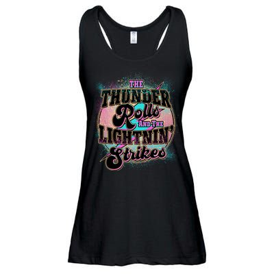 The Thunder Rolls And The Lightning Strikes Ladies Essential Flowy Tank