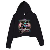 The Thunder Rolls And The Lightning Strikes Crop Fleece Hoodie