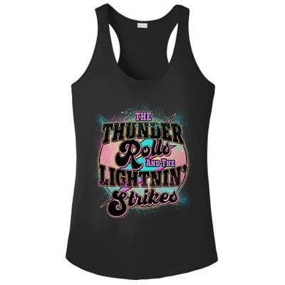 The Thunder Rolls And The Lightning Strikes Ladies PosiCharge Competitor Racerback Tank