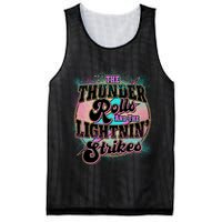 The Thunder Rolls And The Lightning Strikes Mesh Reversible Basketball Jersey Tank