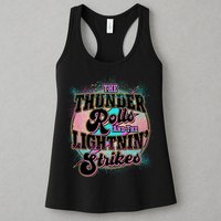 The Thunder Rolls And The Lightning Strikes Womens Tank Top