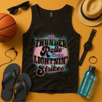 The Thunder Rolls And The Lightning Strikes Tank Top