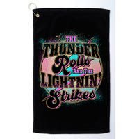 The Thunder Rolls And The Lightning Strikes Golf Towel