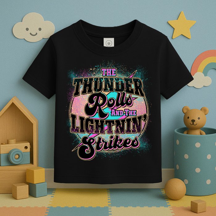 The Thunder Rolls And The Lightning Strikes Toddler T-Shirt