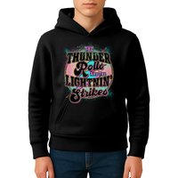 The Thunder Rolls And The Lightning Strikes Kids Hoodie