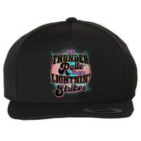 The Thunder Rolls And The Lightning Strikes Wool Snapback Cap
