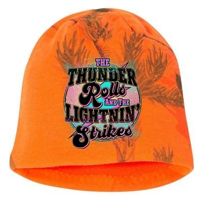 The Thunder Rolls And The Lightning Strikes Kati - Camo Knit Beanie