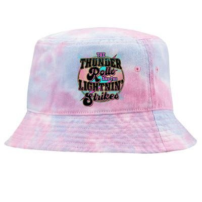 The Thunder Rolls And The Lightning Strikes Tie-Dyed Bucket Hat