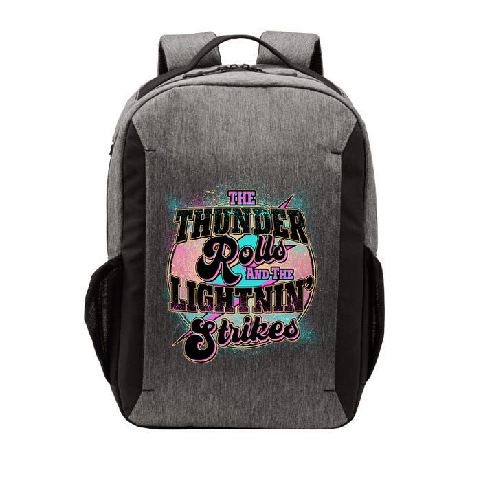 The Thunder Rolls And The Lightning Strikes Vector Backpack