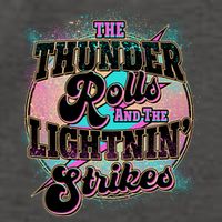 The Thunder Rolls And The Lightning Strikes Vector Backpack