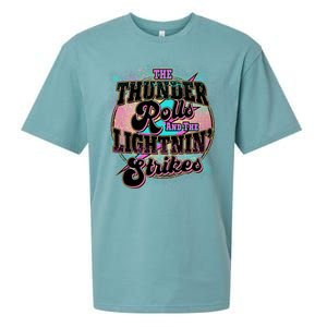 The Thunder Rolls And The Lightning Strikes Sueded Cloud Jersey T-Shirt