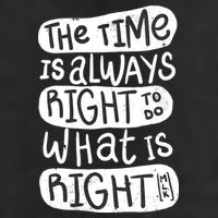 The Time is Always Right to Do What is Right Adult Drive Performance Visor