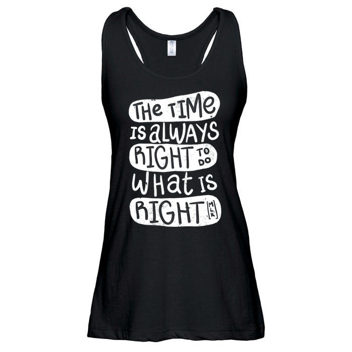 The Time is Always Right to Do What is Right Ladies Essential Flowy Tank