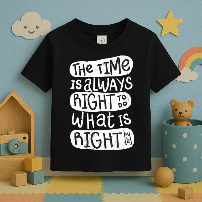 The Time is Always Right to Do What is Right Toddler T-Shirt