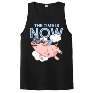 The Time Is Now Flying Pig PosiCharge Competitor Tank