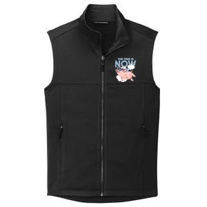 The Time Is Now Flying Pig Collective Smooth Fleece Vest