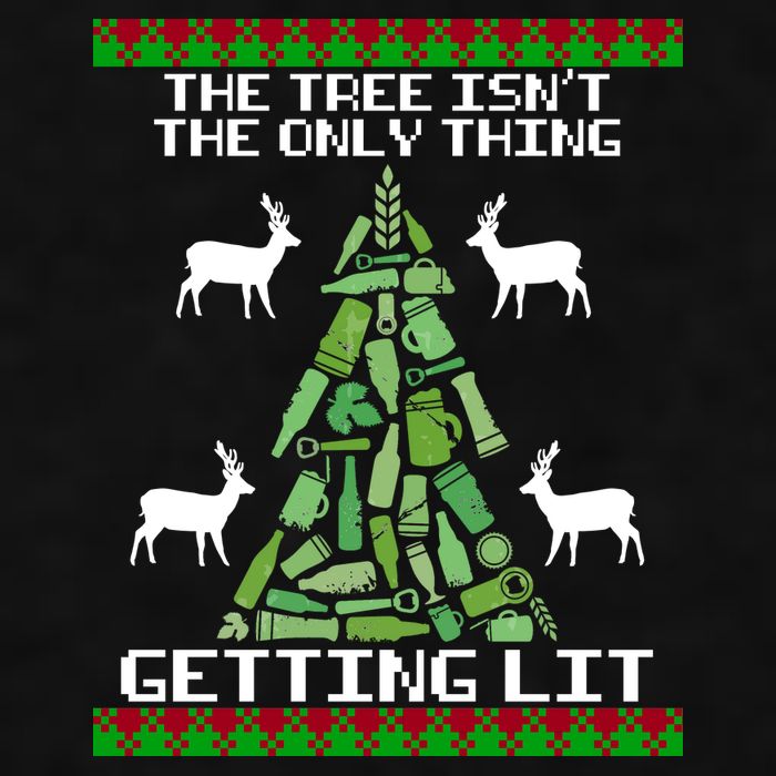 The Tree Isn't The Only Thing Getting Lit Ladies PosiCharge Tri-Blend Wicking Tank