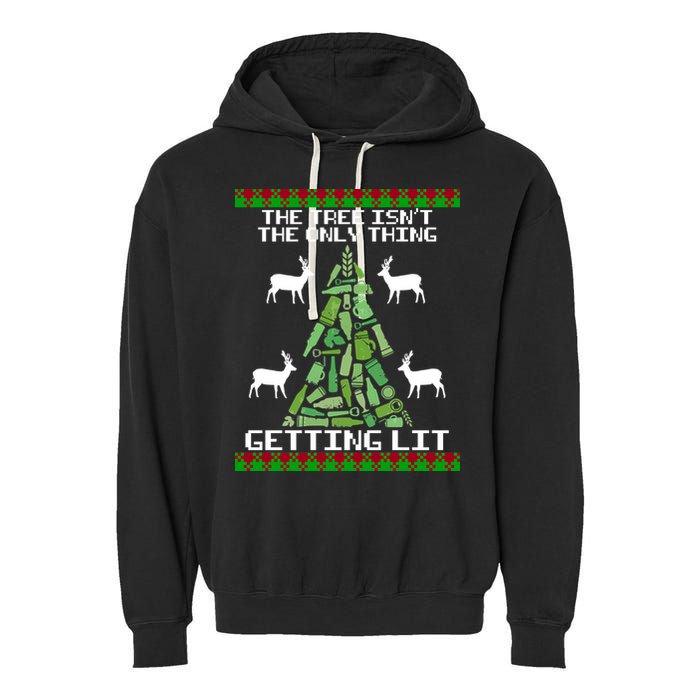 The Tree Isn't The Only Thing Getting Lit Garment-Dyed Fleece Hoodie