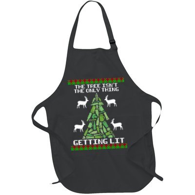 The Tree Isn't The Only Thing Getting Lit Full-Length Apron With Pockets