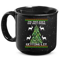 The Tree Isn't The Only Thing Getting Lit 15oz Campfire Ceramic Mug