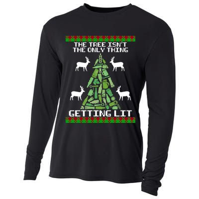 The Tree Isn't The Only Thing Getting Lit Cooling Performance Long Sleeve Crew