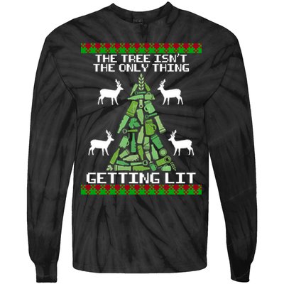 The Tree Isn't The Only Thing Getting Lit Tie-Dye Long Sleeve Shirt