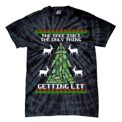 The Tree Isn't The Only Thing Getting Lit Tie-Dye T-Shirt