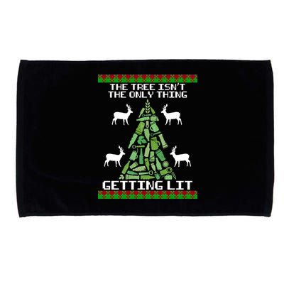 The Tree Isn't The Only Thing Getting Lit Microfiber Hand Towel