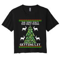 The Tree Isn't The Only Thing Getting Lit Crop Top