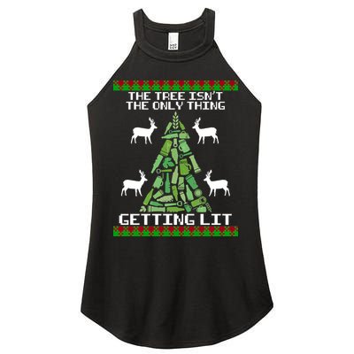 The Tree Isn't The Only Thing Getting Lit Women's Perfect Tri Rocker Tank