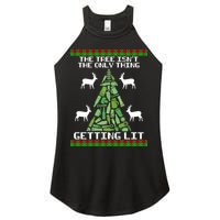 The Tree Isn't The Only Thing Getting Lit Women's Perfect Tri Rocker Tank