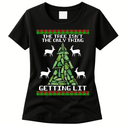 The Tree Isn't The Only Thing Getting Lit Womens T-Shirt