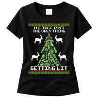 The Tree Isn't The Only Thing Getting Lit Womens T-Shirt
