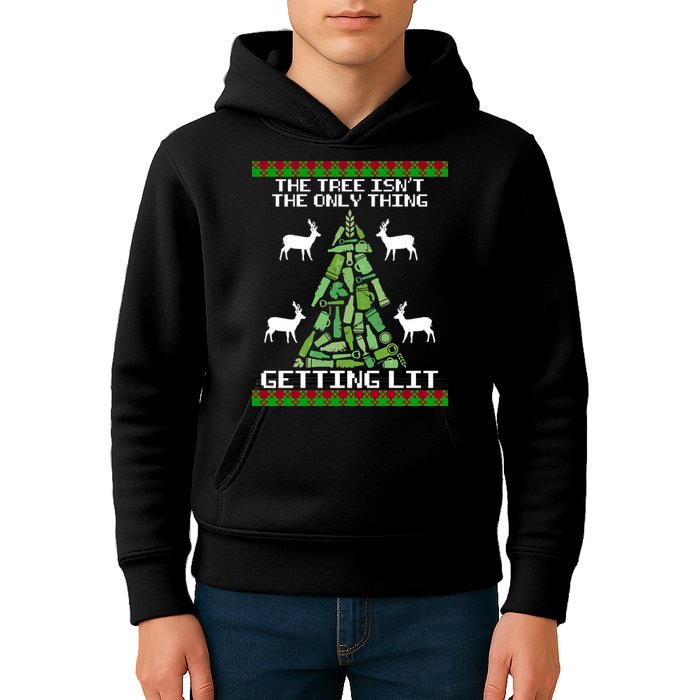 The Tree Isn't The Only Thing Getting Lit Kids Hoodie