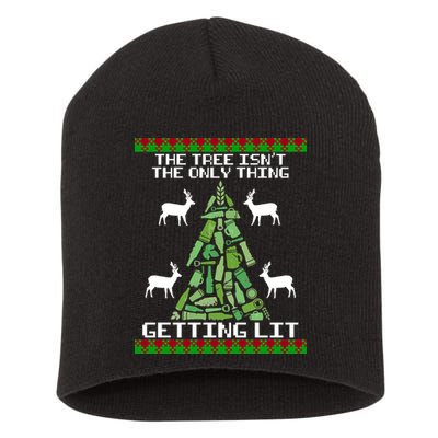 The Tree Isn't The Only Thing Getting Lit Short Acrylic Beanie