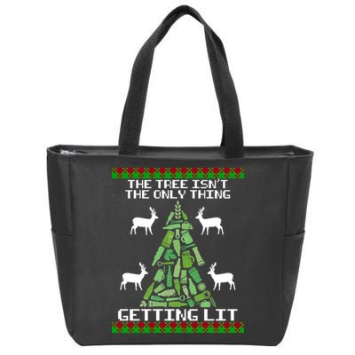 The Tree Isn't The Only Thing Getting Lit Zip Tote Bag