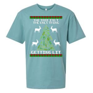 The Tree Isn't The Only Thing Getting Lit Sueded Cloud Jersey T-Shirt