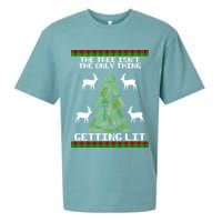 The Tree Isn't The Only Thing Getting Lit Sueded Cloud Jersey T-Shirt