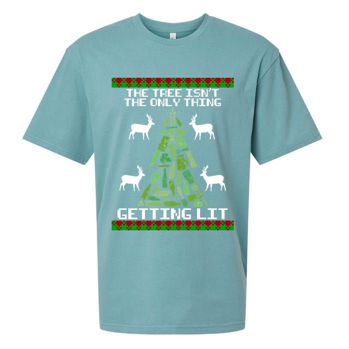 The Tree Isn't The Only Thing Getting Lit Sueded Cloud Jersey T-Shirt
