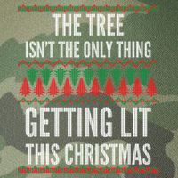 The Tree Isn't The Only Thing Getting Lit Ugly Christmas Legacy Tie Dye Trucker Hat