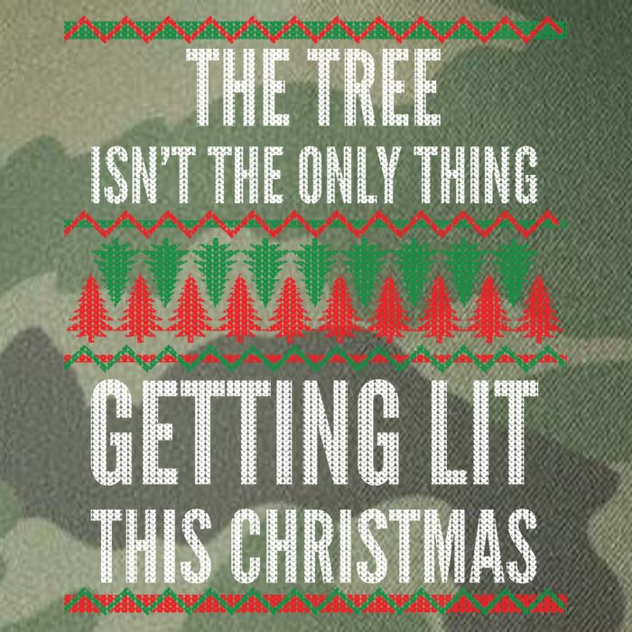 The Tree Isn't The Only Thing Getting Lit Ugly Christmas Legacy Tie Dye Trucker Hat