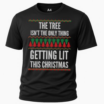 The Tree Isn't The Only Thing Getting Lit Ugly Christmas Performance Shirt