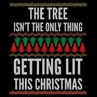 The Tree Isn't The Only Thing Getting Lit Ugly Christmas 16 in Basic Backpack
