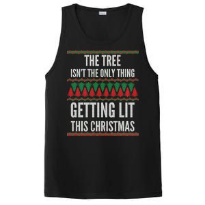 The Tree Isn't The Only Thing Getting Lit Ugly Christmas PosiCharge Competitor Tank