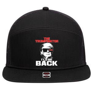 The Trumpinator I'll Be Back 2020 7 Panel Mesh Trucker Snapback Hat